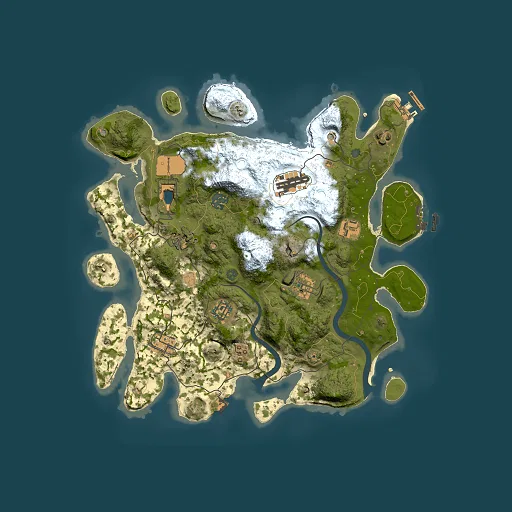Rust map seed 679242418, 3500x3500m top-down preview
