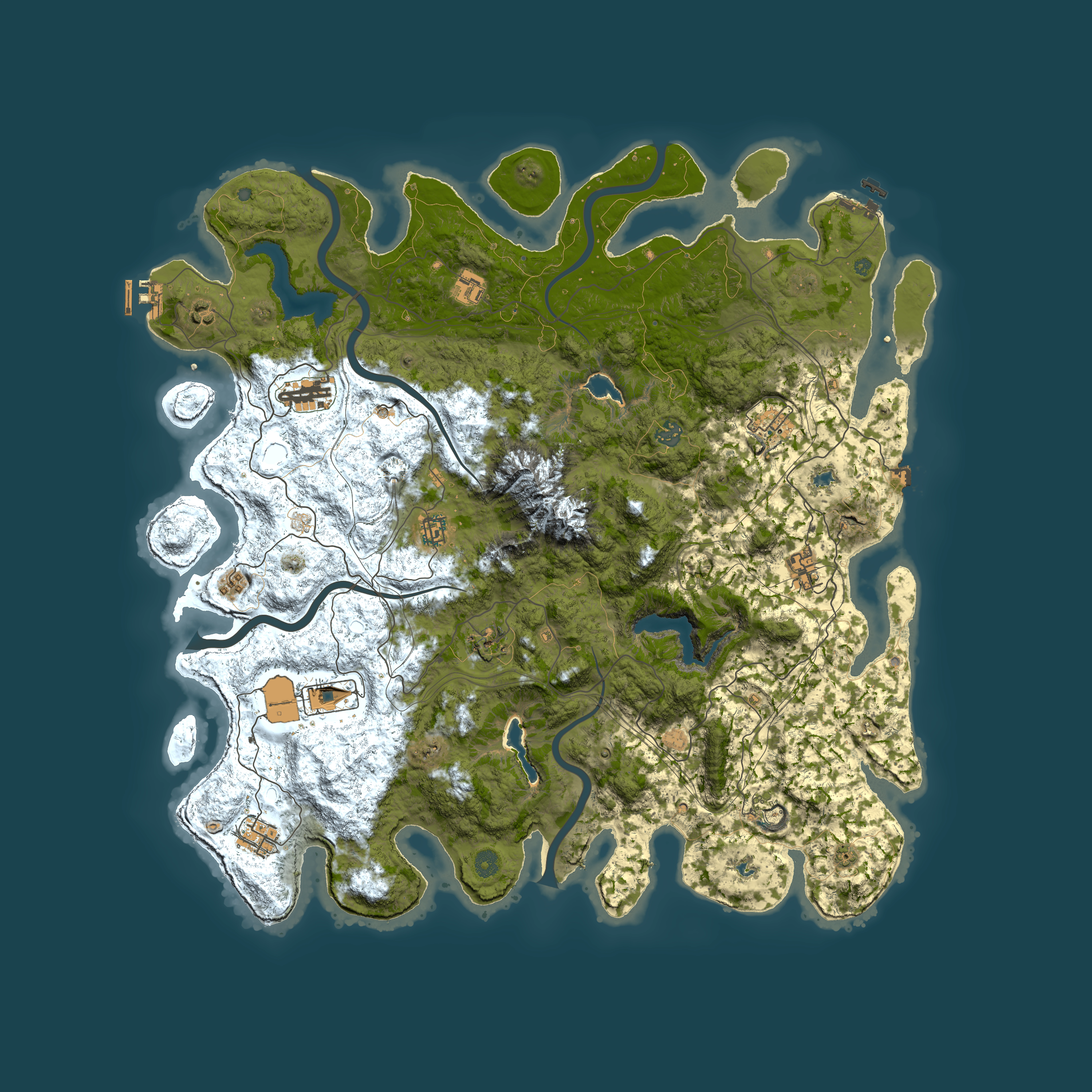 Full top-down render of Rust map seed 625397750, 5000x5000m