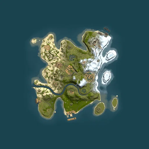 Rust map seed 1119743473, 2500x2500m top-down preview
