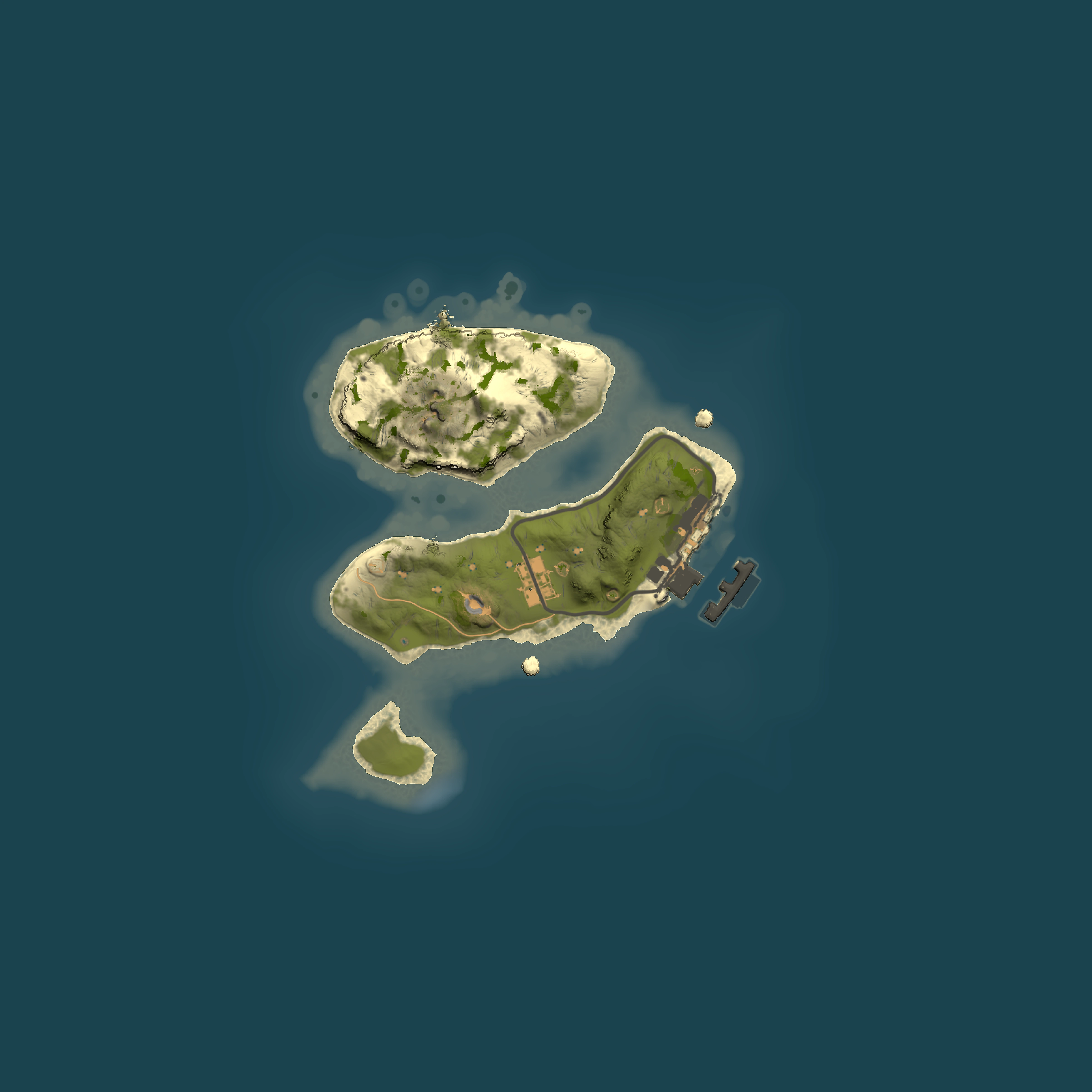 Full top-down render of Rust map seed 382215563, 1500x1500m
