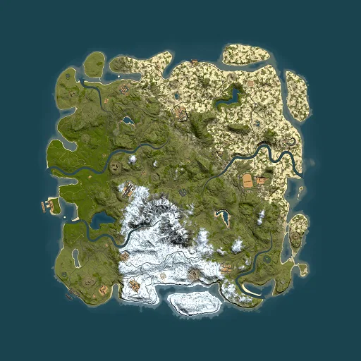 Rust map seed 1687041435, 5500x5500m top-down preview