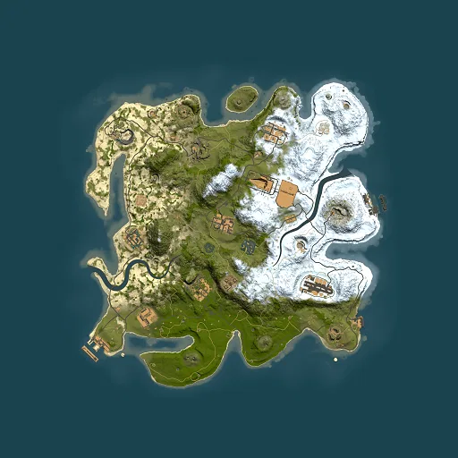 Rust map seed 592216983, 3500x3500m top-down preview