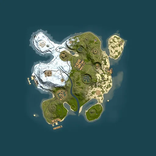 Rust map seed 2143752402, 2500x2500m top-down preview