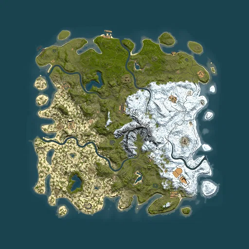 Rust map seed 835710292, 5500x5500m top-down preview
