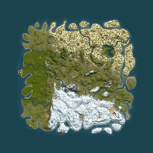 Rust map seed 344847841, 6000x6000m top-down preview