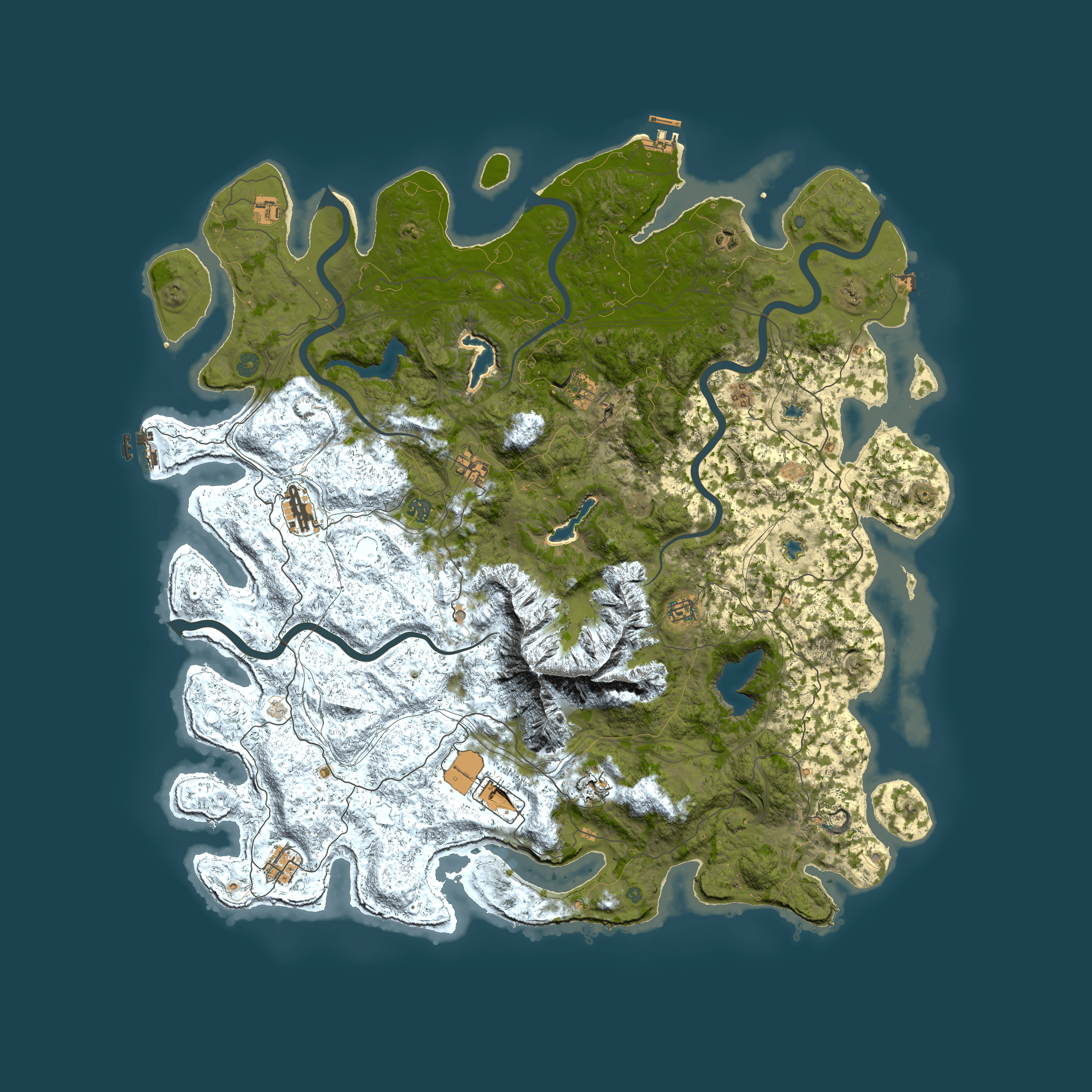 Full top-down render of Rust map seed 1277987874, 5500x5500m