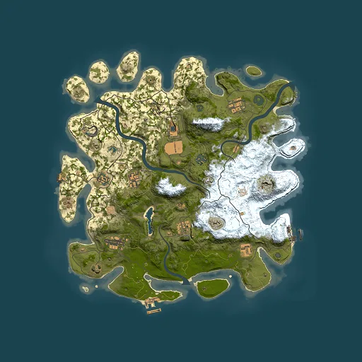 Rust map seed 1428615367, 4000x4000m top-down preview