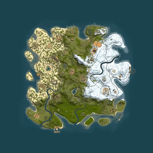 Rust map seed 1733938666, 4000x4000m top-down preview