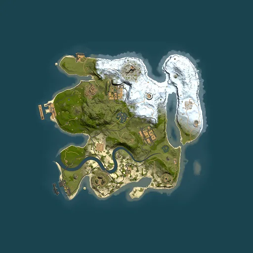 Rust map seed 1028575498, 2500x2500m top-down preview