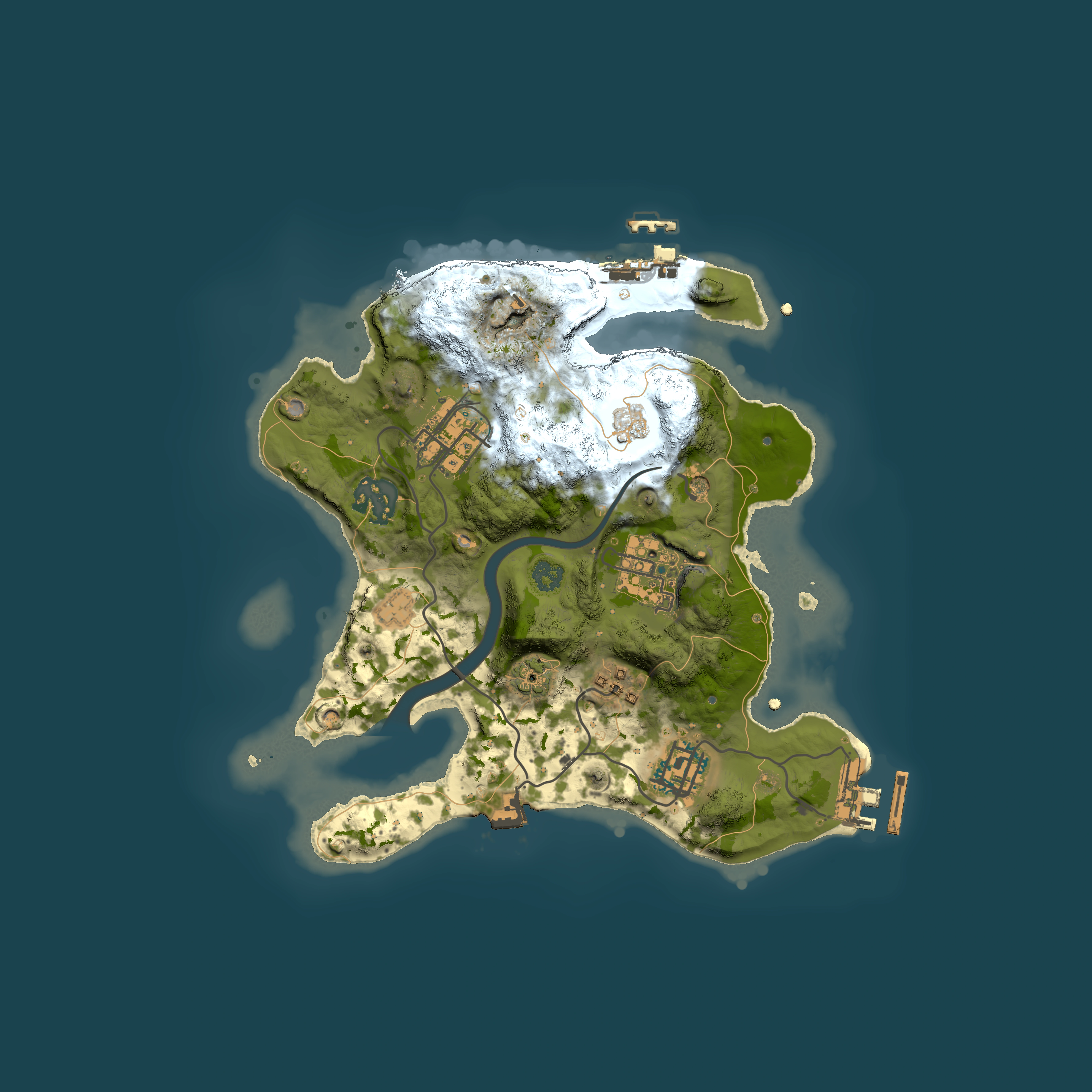 Full top-down render of Rust map seed 578694997, 2500x2500m