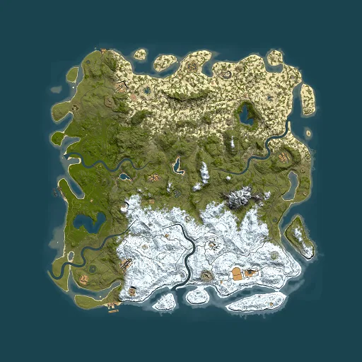 Rust map seed 1594426343, 6000x6000m top-down preview