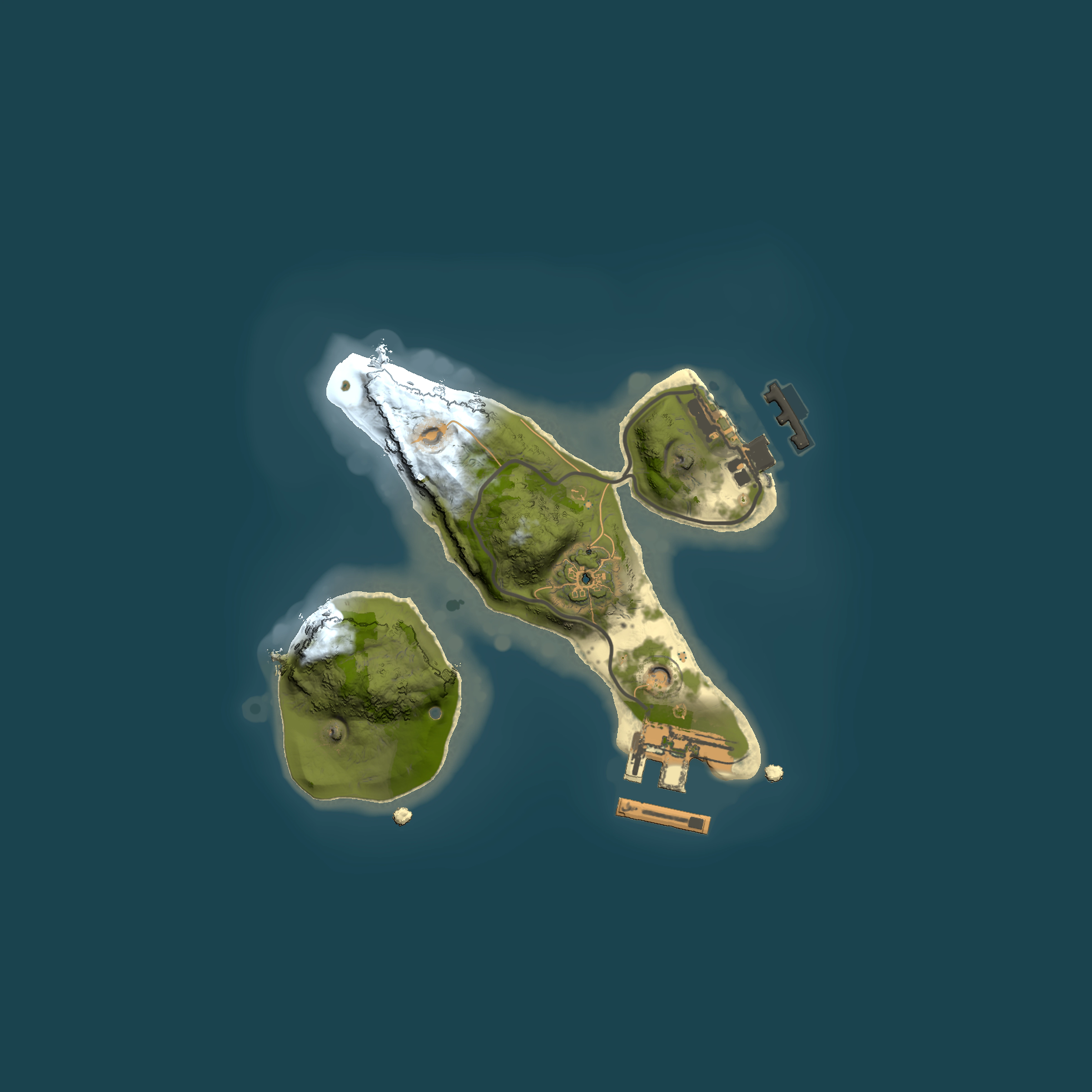 Full top-down render of Rust map seed 1815172940, 1500x1500m