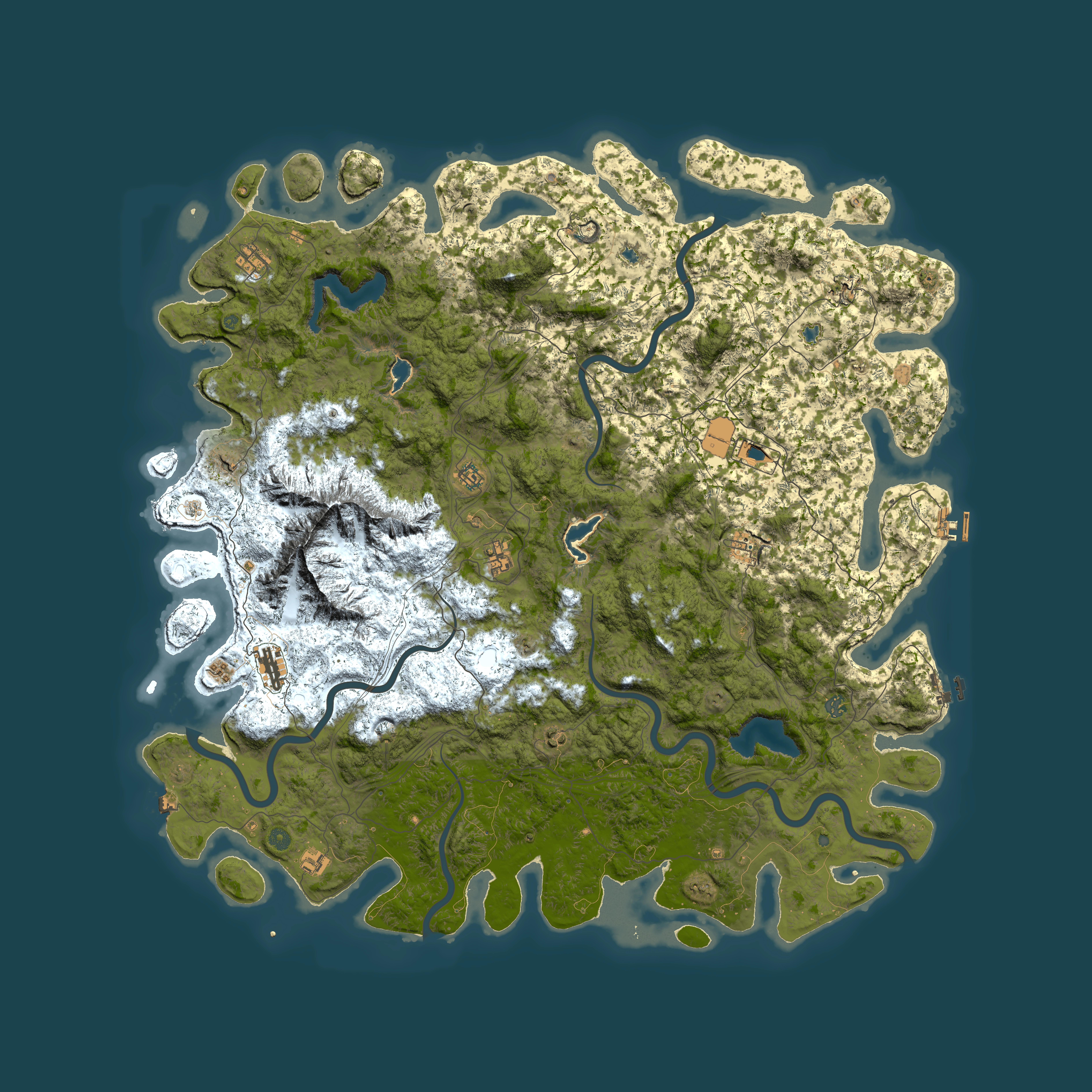 Full top-down render of Rust map seed 1368698724, 6000x6000m