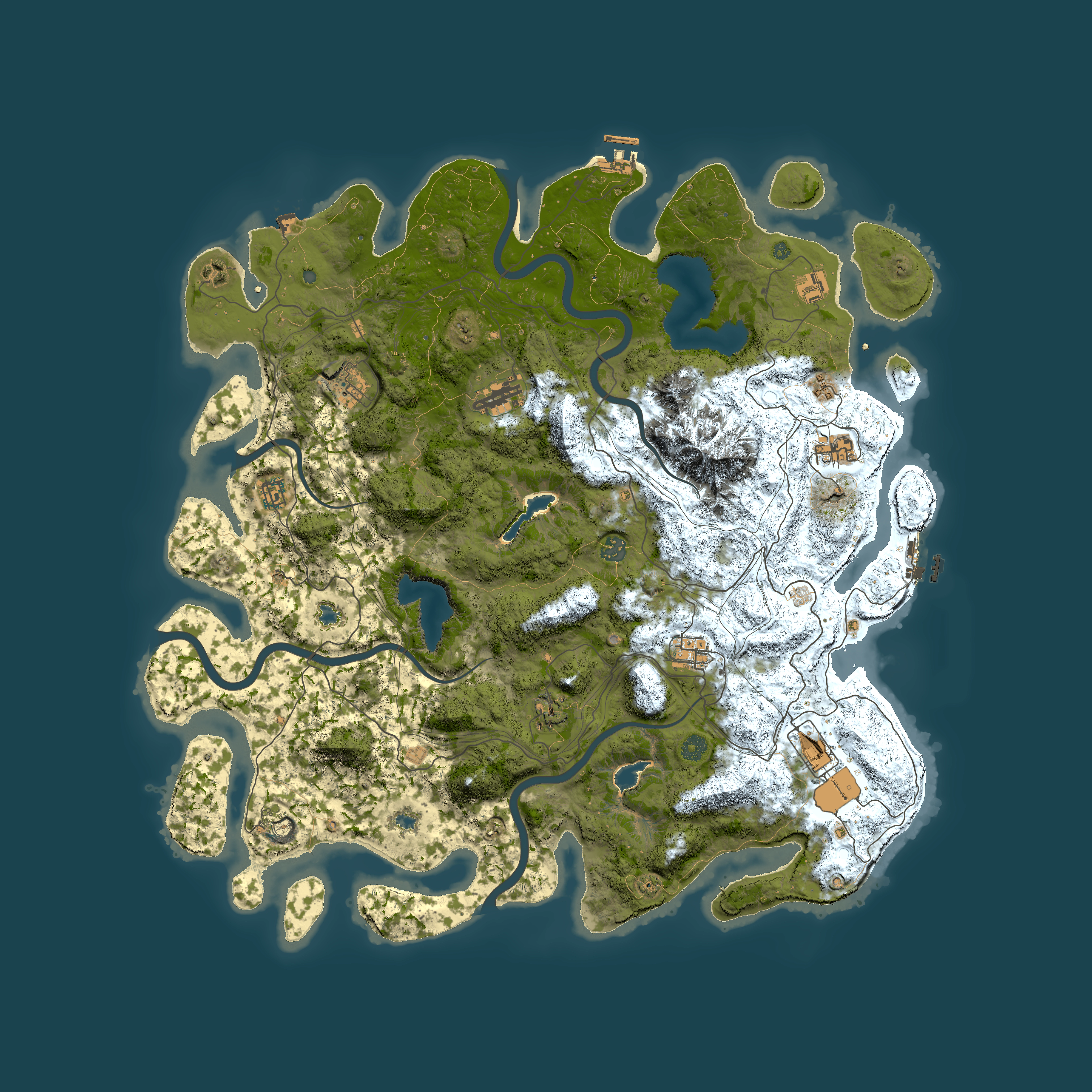 Full top-down render of Rust map seed 783890950, 5000x5000m