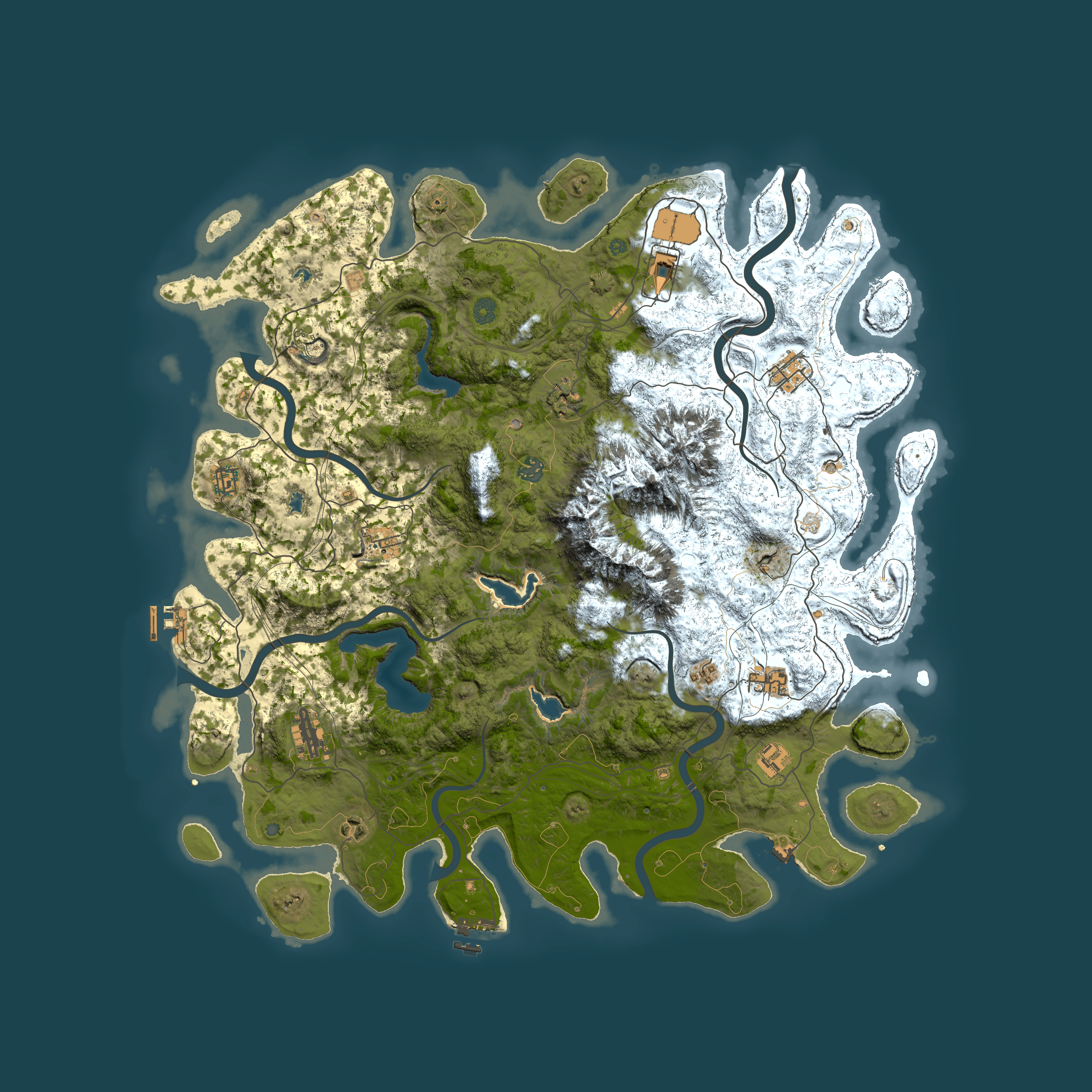 Full top-down render of Rust map seed 1894435100, 5000x5000m