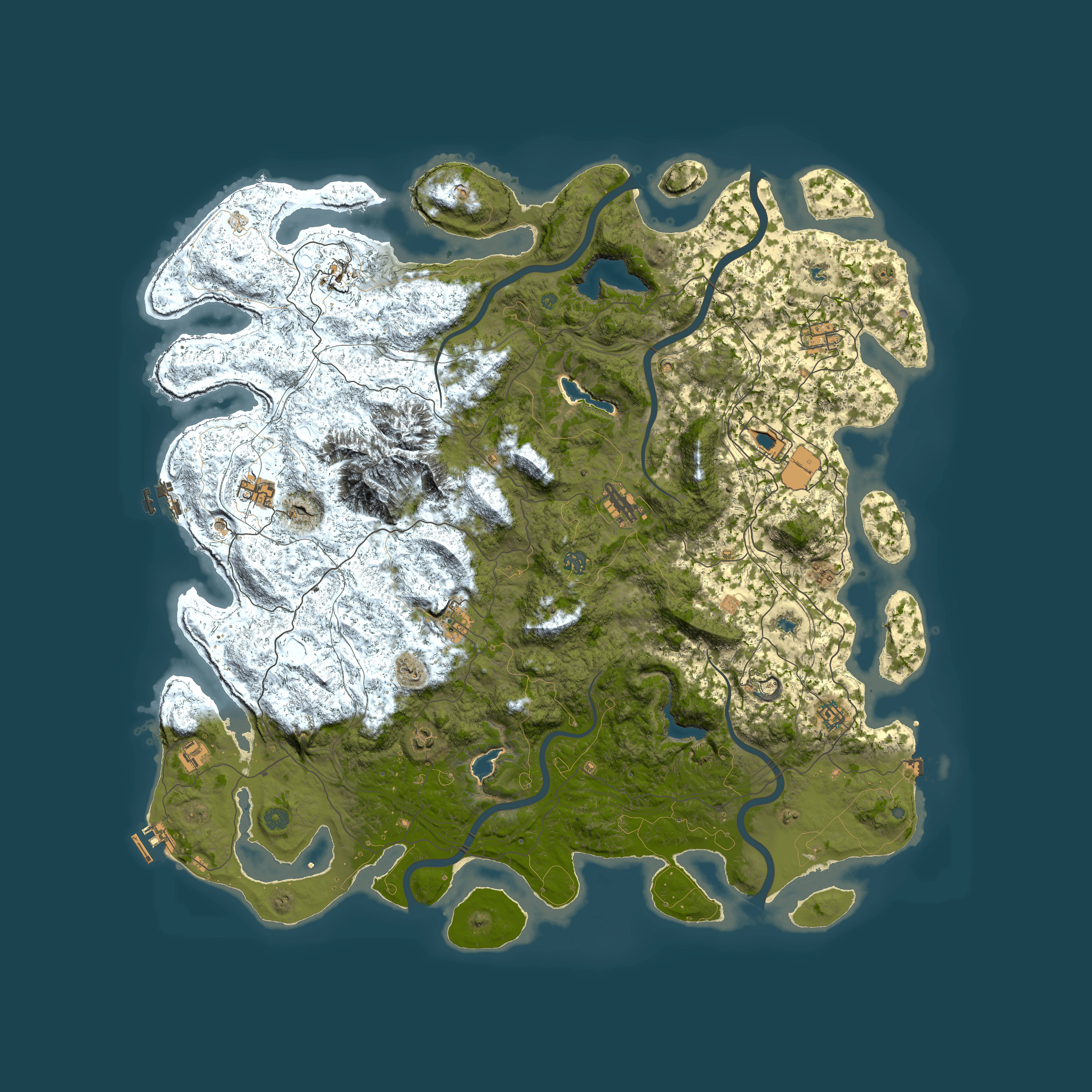 Full top-down render of Rust map seed 1654676864, 5500x5500m