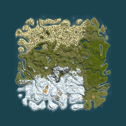Rust map seed 1229114250, 6000x6000m top-down preview