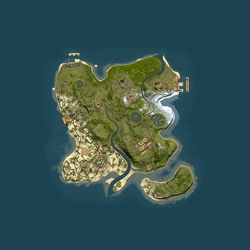 Rust map seed 1380753, 2500x2500m top-down preview