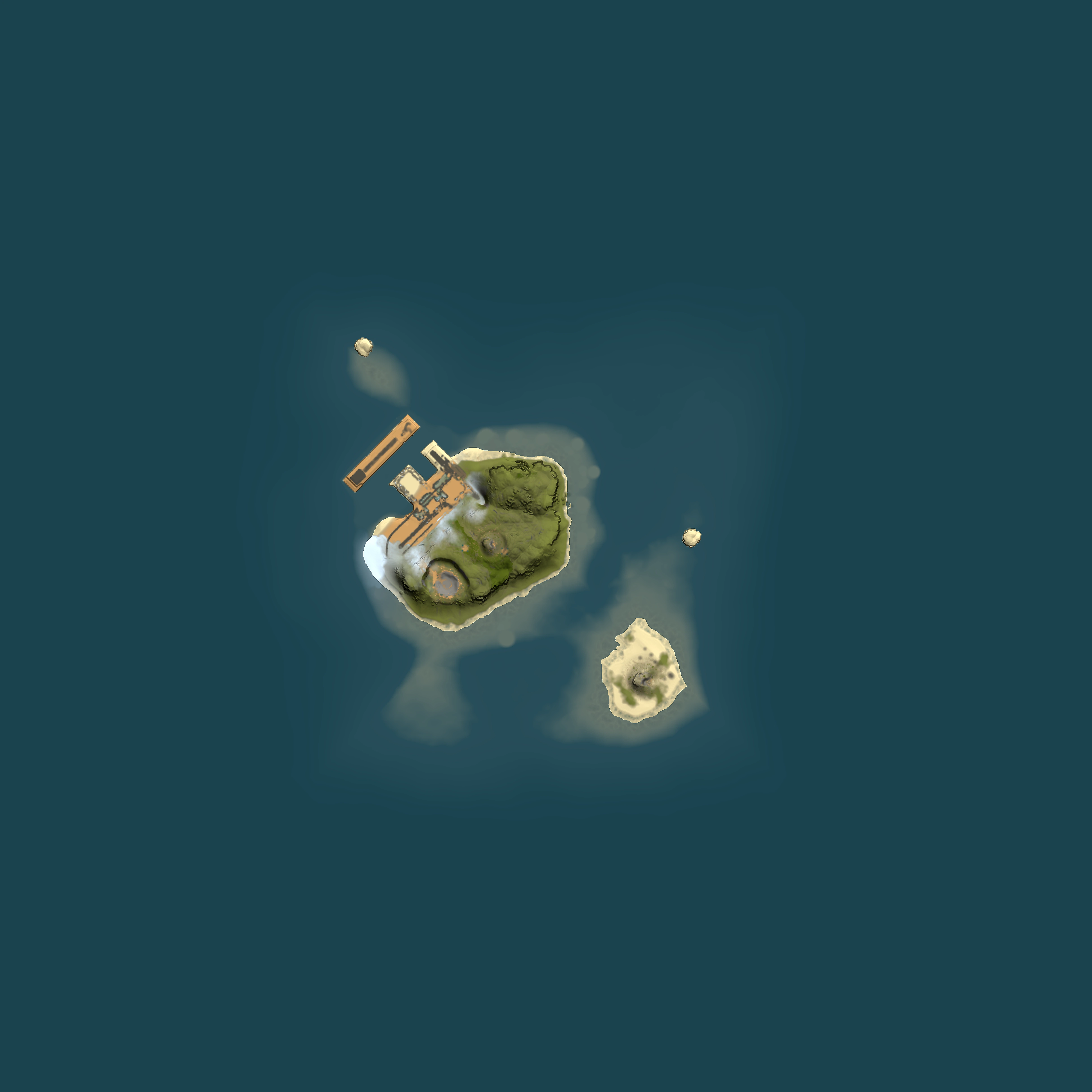 Full top-down render of Rust map seed 1967827941, 1500x1500m