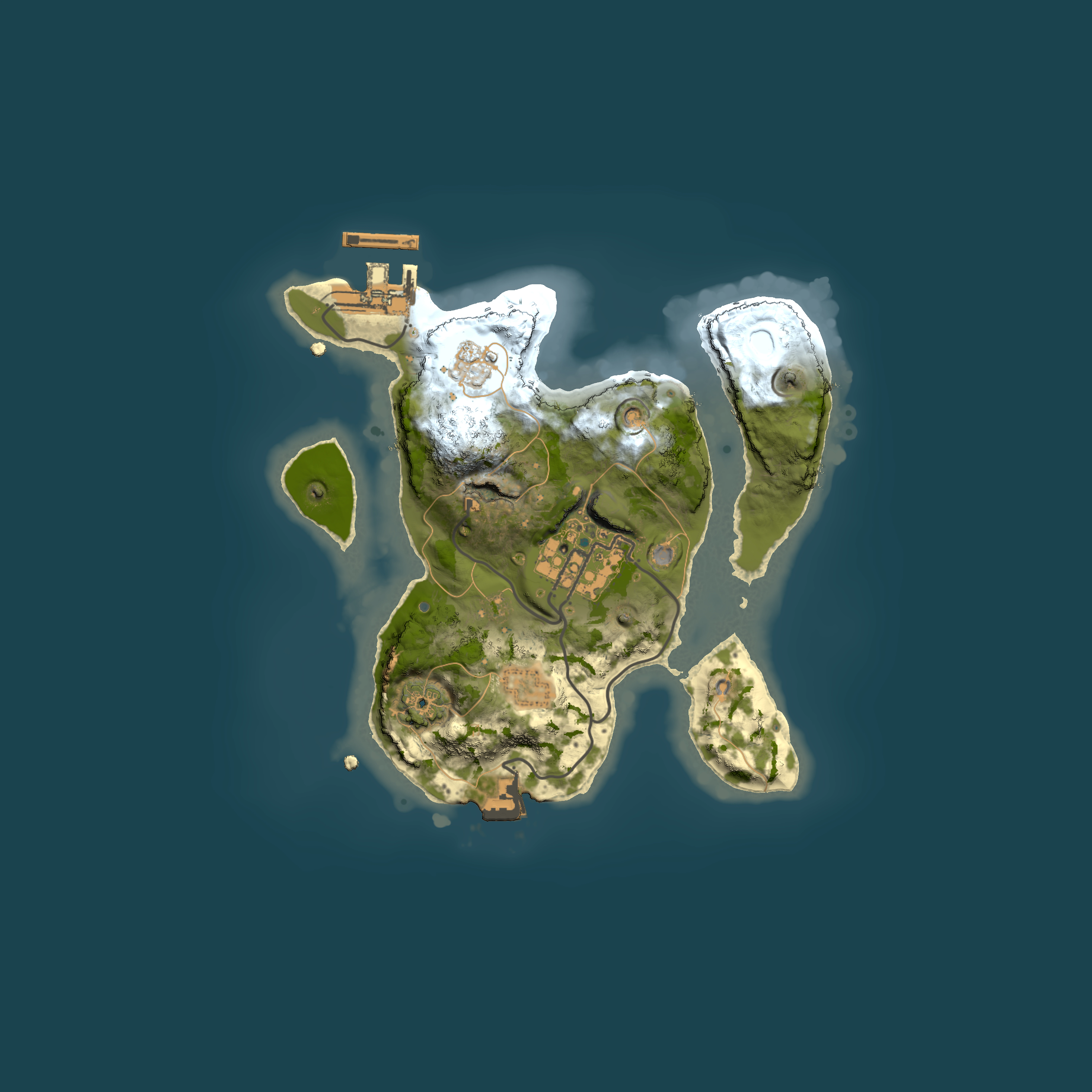 Full top-down render of Rust map seed 1757793795, 2000x2000m