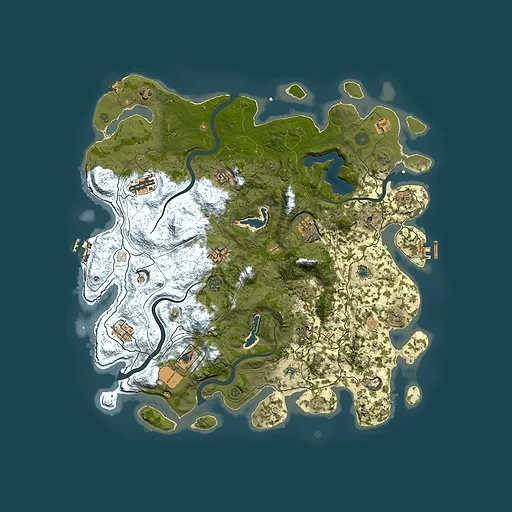 Rust map seed 2063081764, 4500x4500m top-down preview