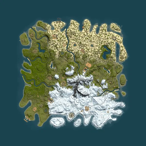 Rust map seed 1154342064, 5500x5500m top-down preview