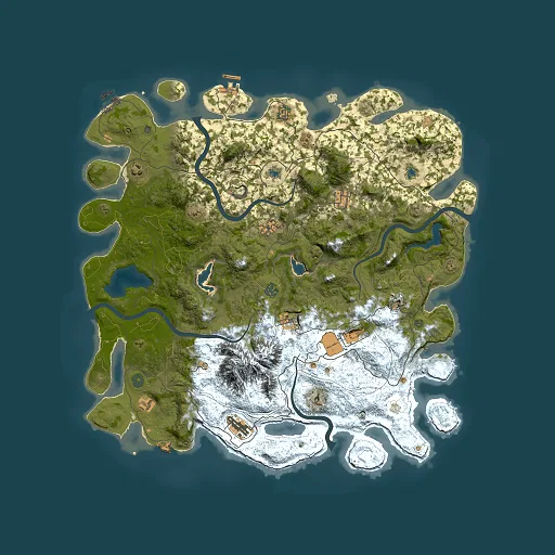 Rust map seed 1615265802, 5000x5000m top-down preview