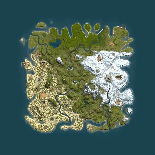 Rust map seed 1472942554, 5000x5000m top-down preview