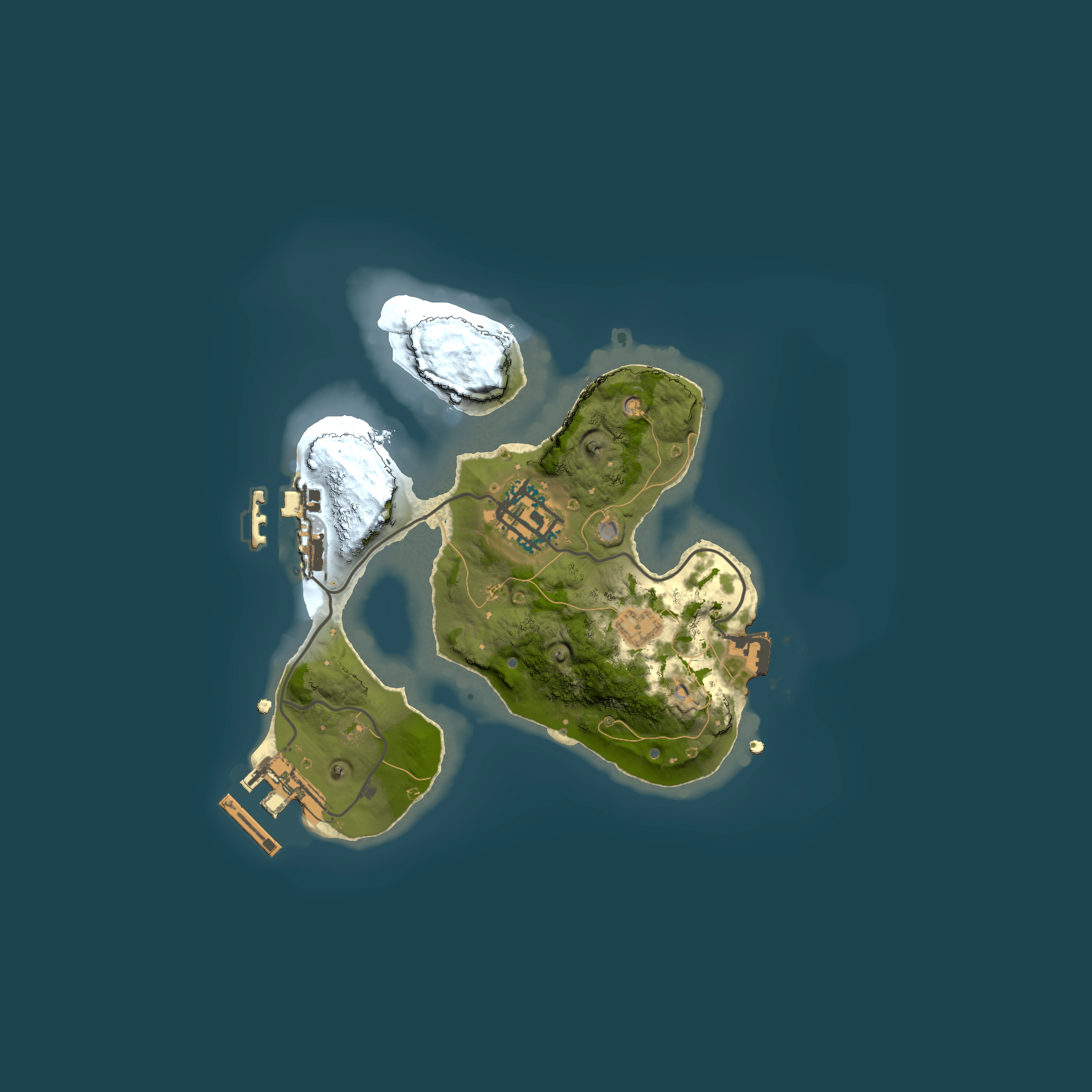 Full top-down render of Rust map seed 83997824, 2000x2000m