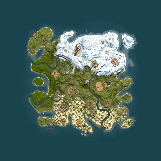 Rust map seed 939828890, 3500x3500m top-down preview
