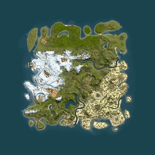 Rust map seed 1473053132, 4500x4500m top-down preview