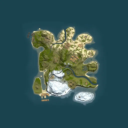 Rust map seed 2137799126, 2500x2500m top-down preview