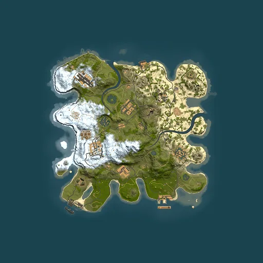 Rust map seed 1171951090, 3000x3000m top-down preview