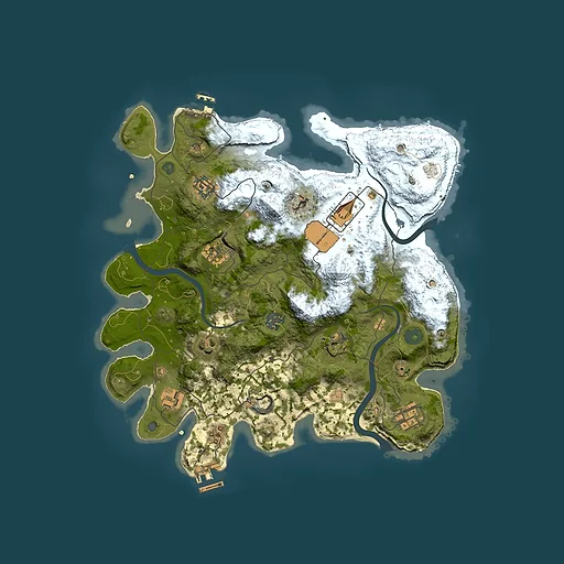 Rust map seed 1336235538, 3500x3500m top-down preview