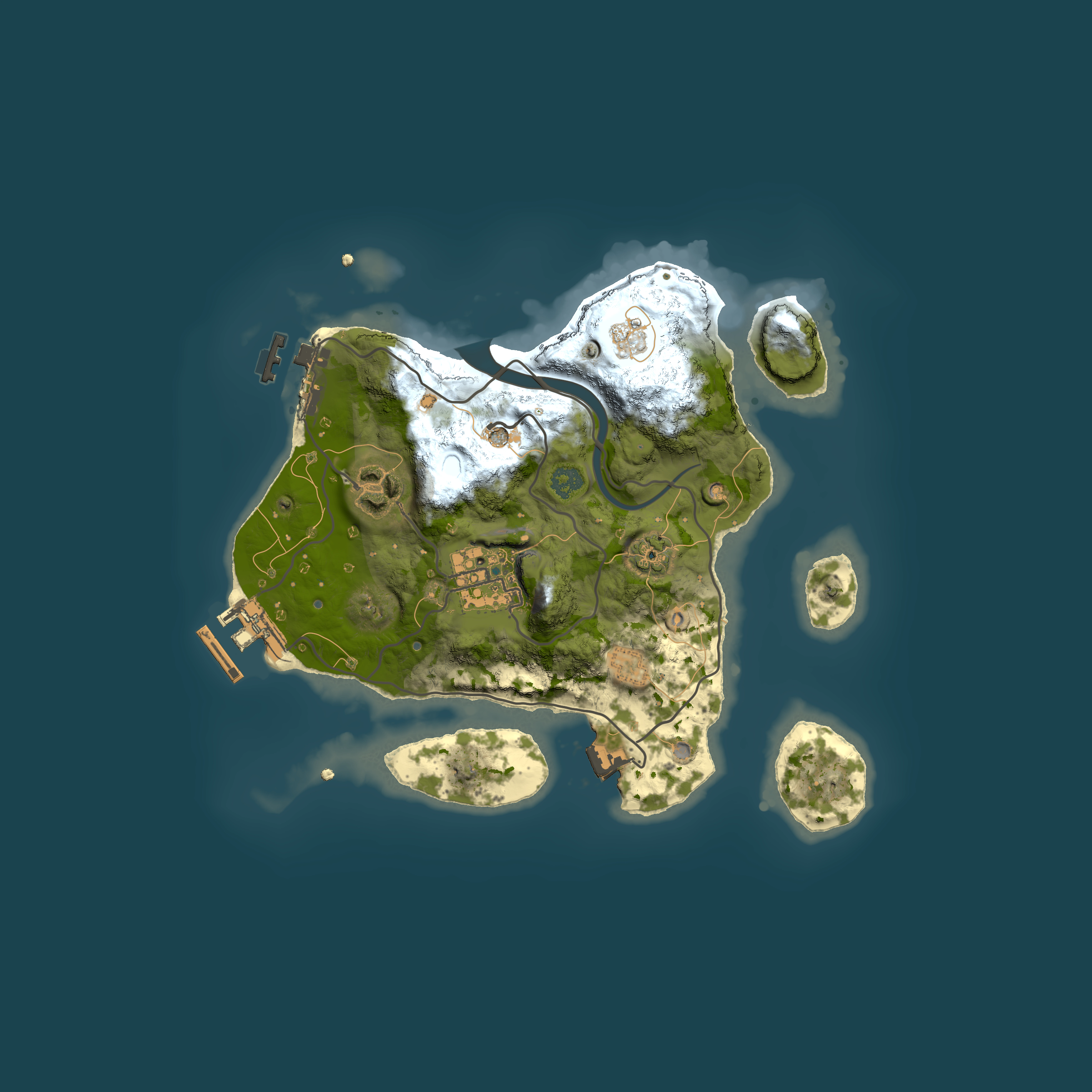 Full top-down render of Rust map seed 35102406, 2500x2500m