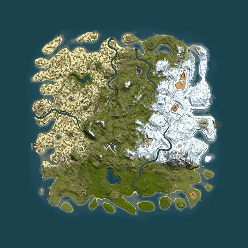 Rust map seed 1118715493, 5500x5500m top-down preview