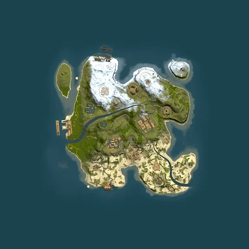Rust map seed 1622924736, 2500x2500m top-down preview