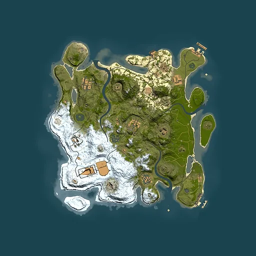 Rust map seed 794529836, 3500x3500m top-down preview