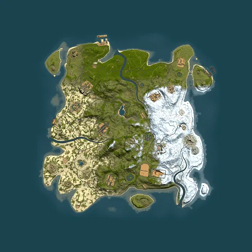 Rust map seed 1180073744, 4000x4000m top-down preview