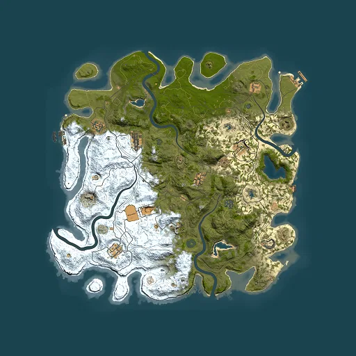 Rust map seed 315220285, 4500x4500m top-down preview