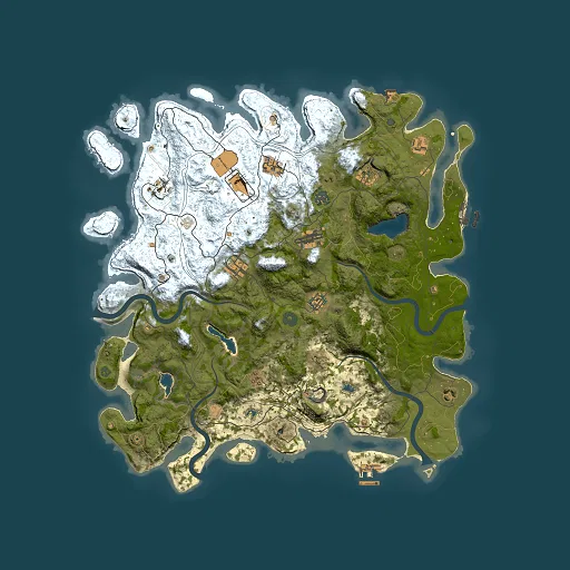 Rust map seed 522155946, 4500x4500m top-down preview