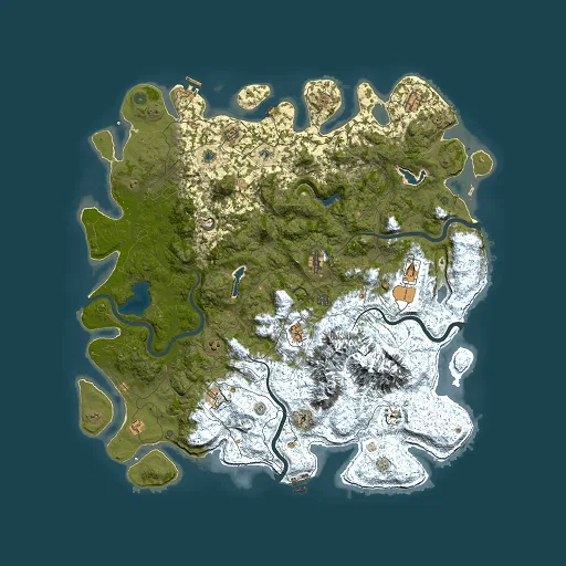 Rust map seed 1785668913, 5500x5500m top-down preview