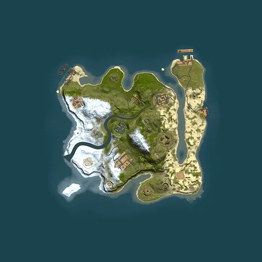 Rust map seed 68796507, 2500x2500m top-down preview