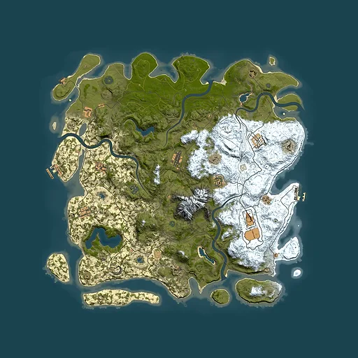 Rust map seed 2022586166, 5000x5000m top-down preview