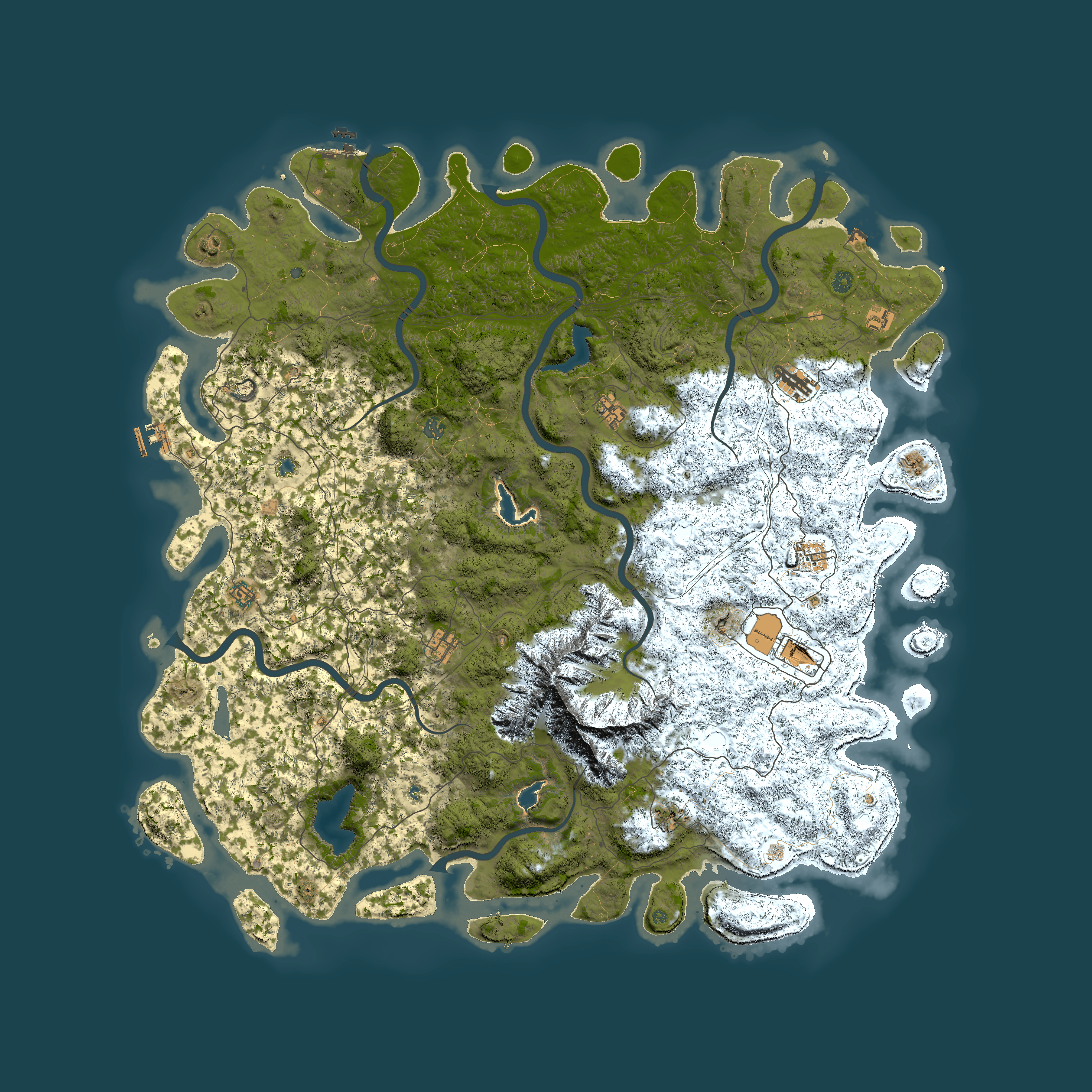 Full top-down render of Rust map seed 1162018962, 6000x6000m