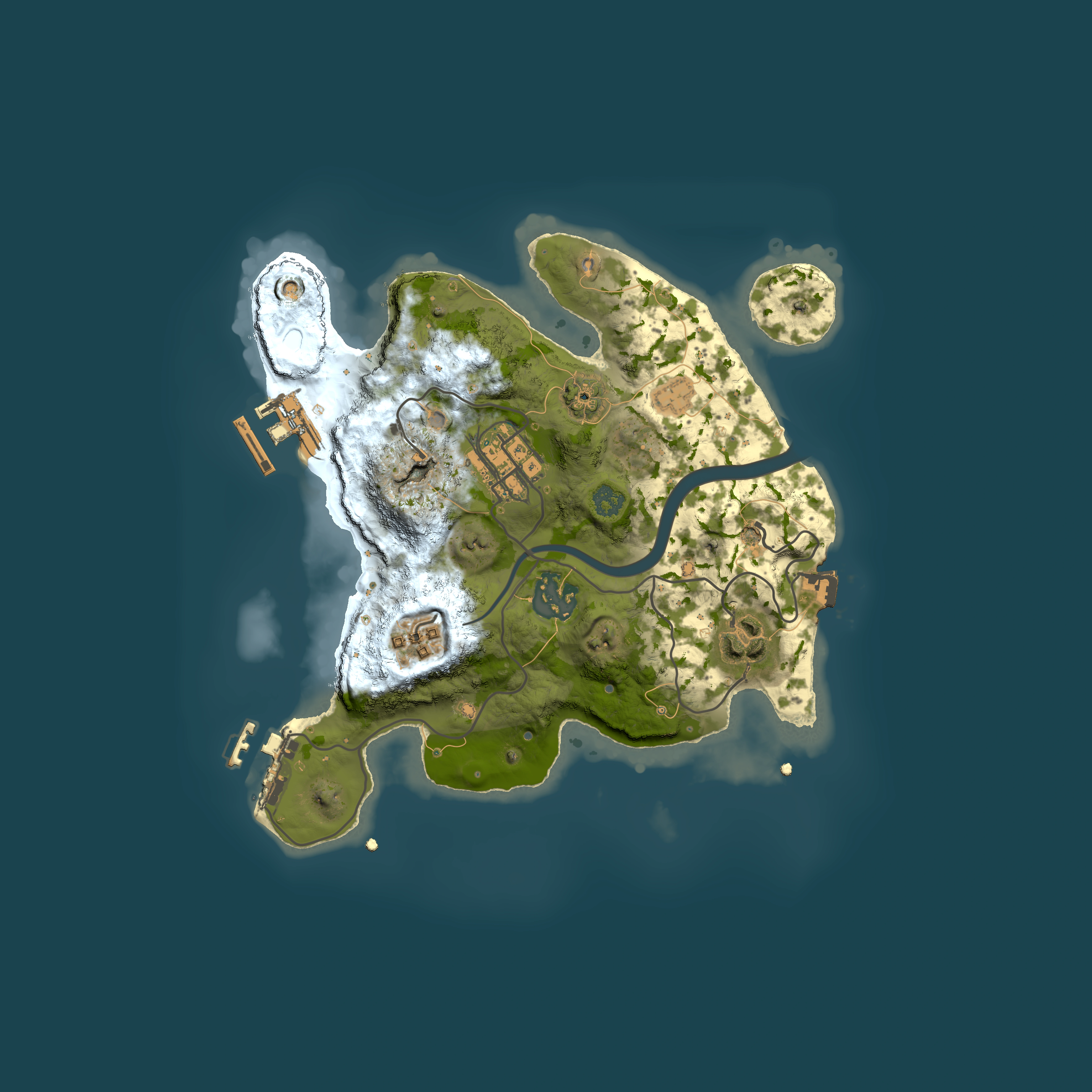 Full top-down render of Rust map seed 653366306, 2500x2500m