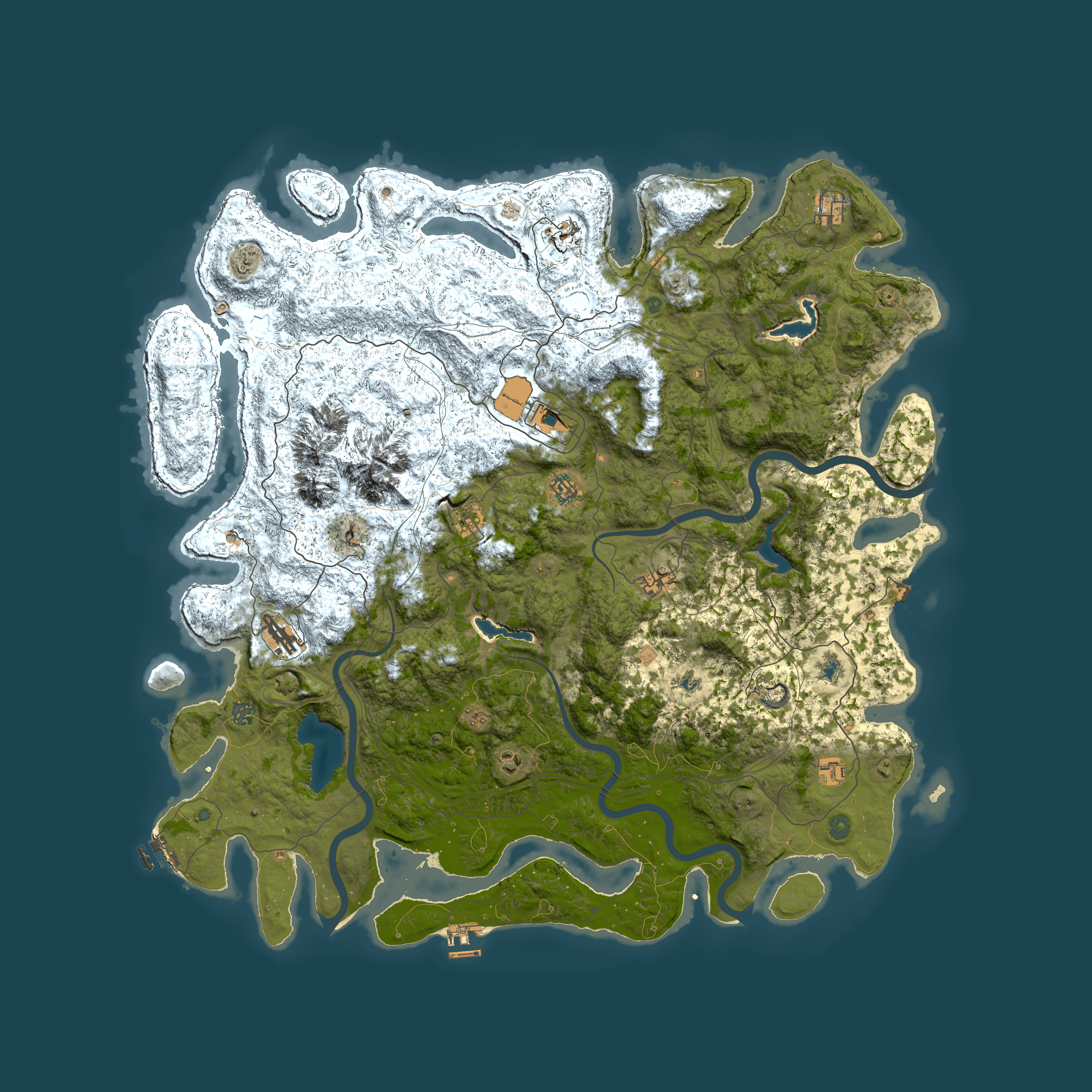Full top-down render of Rust map seed 1733904418, 5500x5500m