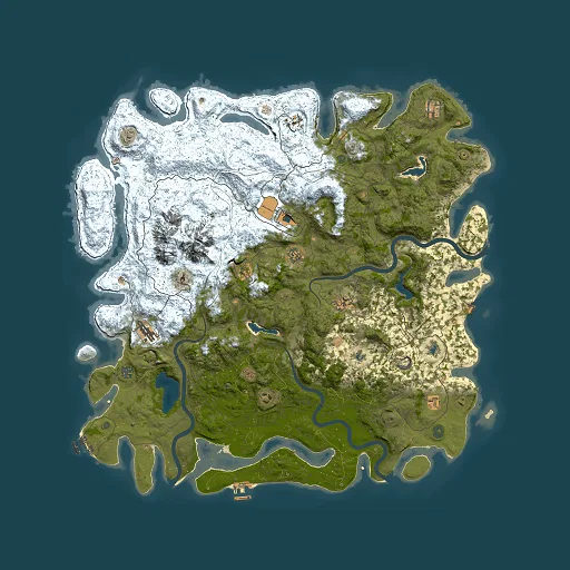 Rust map seed 1733904418, 5500x5500m top-down preview