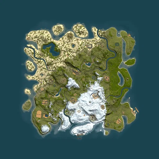 Rust map seed 1511815809, 4500x4500m top-down preview
