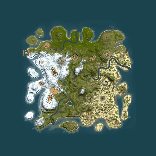 Rust map seed 1998614961, 4000x4000m top-down preview